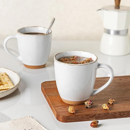 AmorArc 12oz Ceramic Coffee Mugs set of 4, Stylish Coffee Mugs - Image 5