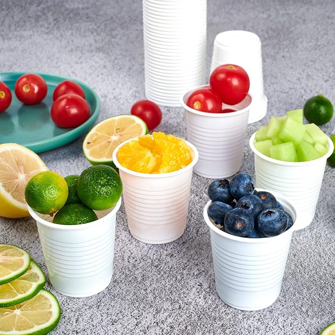 Lilymicky 500 Pack 3 oz Plastic Bathroom Cups, no sogginess plastic bathroom - Image 3