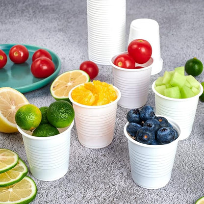 Lilymicky 500 Pack 3 oz Plastic Bathroom Cups, no sogginess plastic bathroom - Image 3