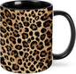 Leopard Print Coffee Mug 11 Ounce Mugs Ceramic Tea Cup Drinking Water Cups | by FyLybois