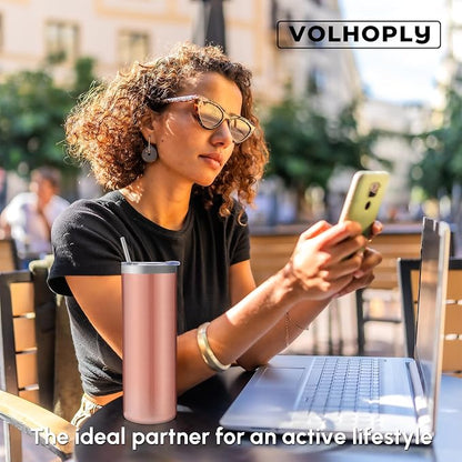 Volhoply 4 Pack Skinny Tumblers - Image 7