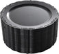 DaYammi 60PCS Black Plastic Plates, Heavy Duty Black Disposable Plates Premium 7.5 inch Dessert Cake Salad Appetizer Plate Hard Plastic Plate Disposable for Party Wedding