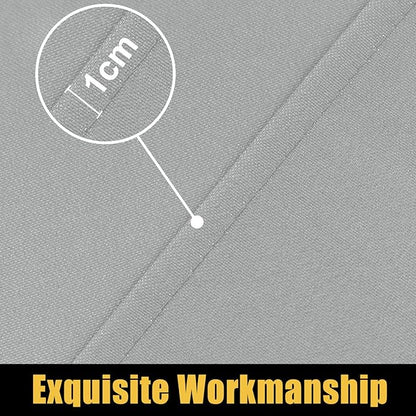Smiry Rectangle Picnic Table Cloth, Waterproof Elastic Fitted Tablecloths for 8 Foot Tables, Washable Polyester Table Cover for Camping, Outdoor and Indoor (Light Grey, 30"x96")