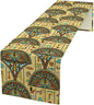 Vintage Ancient Egypt Table Runner Old Egyptian Hieroglyphics Print Mysterious by moderw