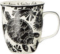 Karma Gifts 16 oz Black and White Boho Mug Sea Turtle by KarmaGifts
