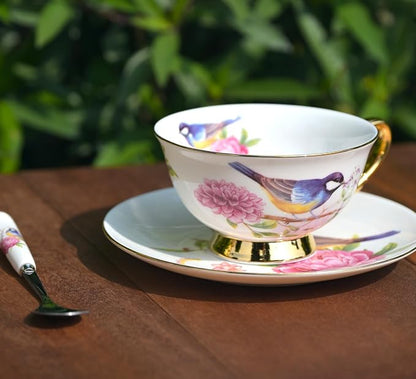British Coffee Cup 3 Piece Set（6.8oz） Household Fashional Tea Cup - Image 3