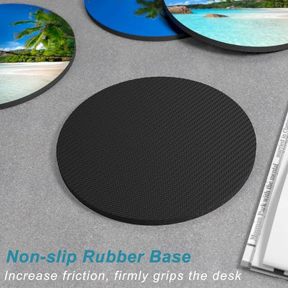 Coasters for Drinks, Kitchen Home Decor Housewarming Gift, Round 4 in - Image 5
