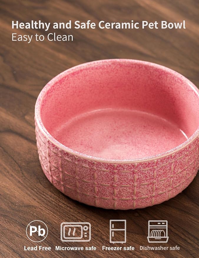 Ceramic Dog Bowls, 6.5inch Dog Food Bowls Water Bowl Dishes - Image 4
