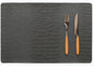 Set of 4 Faux Leather Placemats, PU Table Mats, Waterproof, Stain Resistant, Heat Resistant, Easy to Clean for Kitchen Dining Table,Conference Table