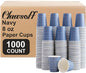 Clawsoff 1000 Pack Paper Cups 8 oz Bulk Disposable Coffee Cups Navy Floral | by BuyNow