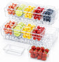 Lifewit Chilled Condiment Container 2Pcs, Individual Lids & Handle Design | by Lifewit