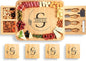 Personalized Bamboo Charcuterie Board Set with Accessories – Custom Large Serving Tray with Knives for Wedding, Anniversary, Bridal Shower, Women, Housewarming, Gift for Couples, Valentines Day Gifts
