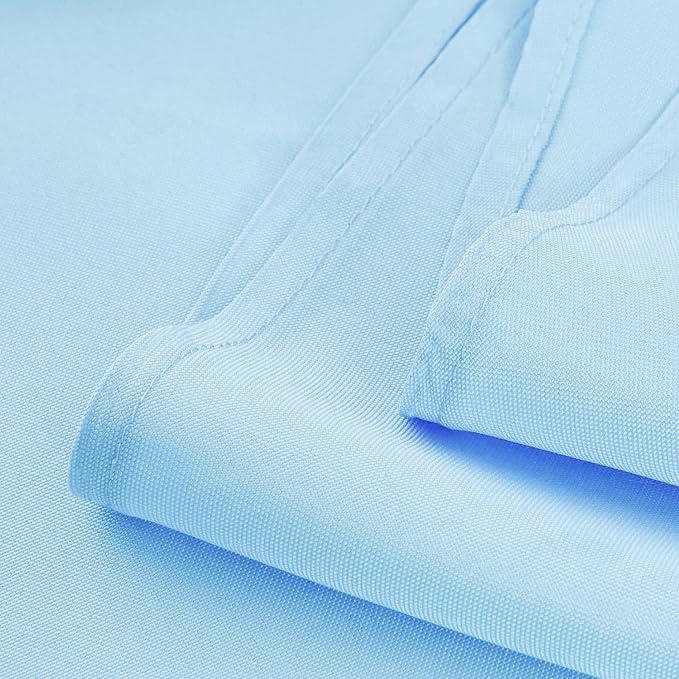 Baby Blue Table Runner, Waterproof Washable Runners 90 Inches Long | Reusable - Image 5