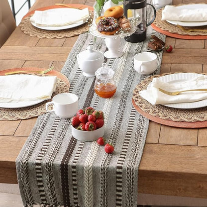 The Home Talk Jute Cotton Hand Woven Table Runner/Placemats - Image 2