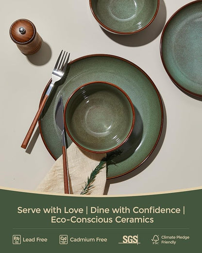 Stoneware Dinnerware Sets Service - Image 3