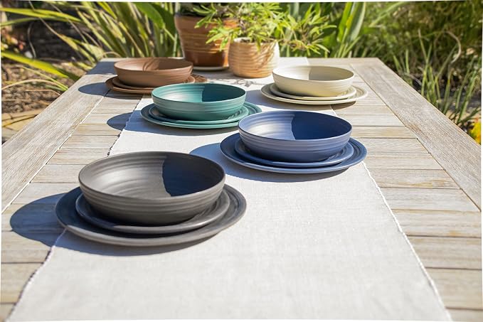Matte Artisan 8'' Durable Planta Low Bowls, Shatter-Resistant and - Image 4