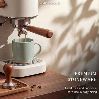 HaWare 13OZ Coffee Mugs with Handles, Stoneware Coffee Cups - Image 5