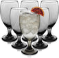Libbey Classic Smoke Goblet Beverage Glasses, Smoothies & More by Libbey