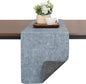 Table Runners 94 Inch Long, Dual-Sided Faux Leather Table Runner | Waterproof by Chitomars