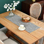 NEWISHER Reversible Double Layer Table Runner Faux Linen Fabric 13x36inch | by Newisher