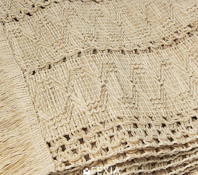 Boho Placemats Set of 6 Table Mats Farmhouse Home Dining Decor | 12x20" Place - Image 3