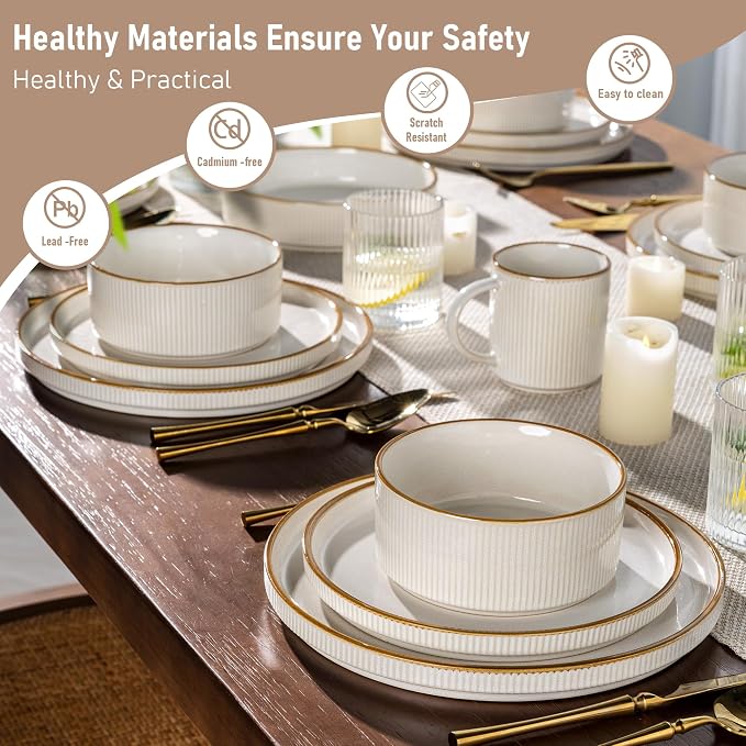 GBHOME Stoneware Dinnerware Sets - Image 6