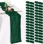 30 Pack Cheesecloth Table Runner 10FT Emerald Green Table Runner Boho Gauze by Showgeous