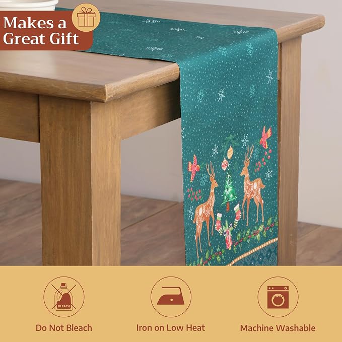 Maison d' Hermine Table Runner 100% Cotton 14.50" x 108" | Table Runners 108 - Image 5
