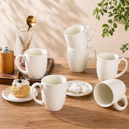 AmorArc 12oz Coffee Mugs Set of 6, Ceramic Coffee Mugs - Image 7