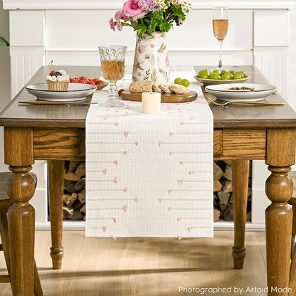 Artoid Mode Pink Boho Table Runner - Image 2