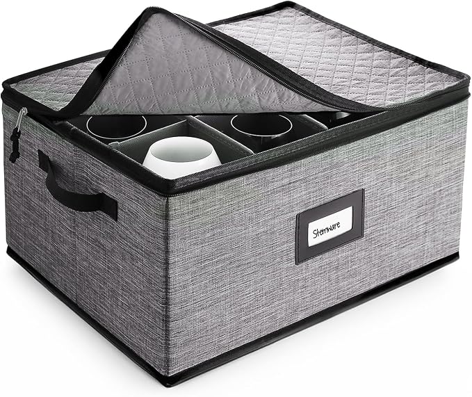 Hearth & Harbor Wine Glass Storage Box by HearthHarbor