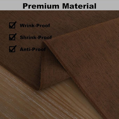 Gernaice Solid Color Table Runner, Rustic Cotton Linen Farmhouse Table Runners - Image 4