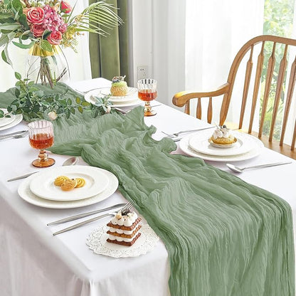 IVAPUPU Sage Green Table Runner 120 Inches - Image 7