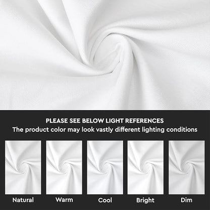 Encasa XO Table Runner, Cotton Canvas Dining Runner 13"x104" | White, 180 GSM - Image 3