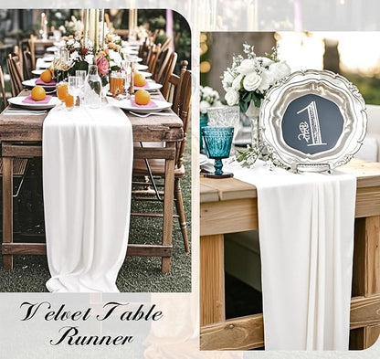 Velvet Table Runner 20 x 120 Inches 10ft Luxurious Thick Soft Velvet Christmas - Image 7
