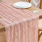 Asee'm Dusty Pink Cheesecloth Table Runner Summer 10FT Gauze Boho Rustic | by Aseem