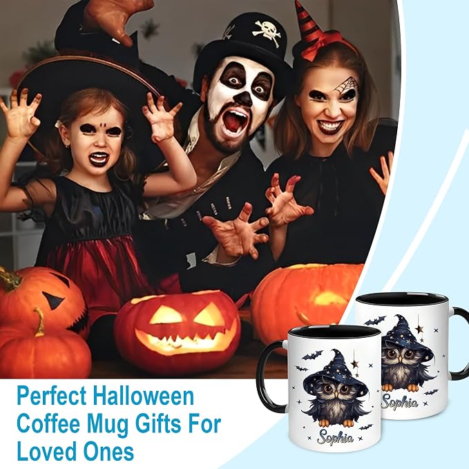 Hyturtle Personalized Halloween Owl Mug - Image 3