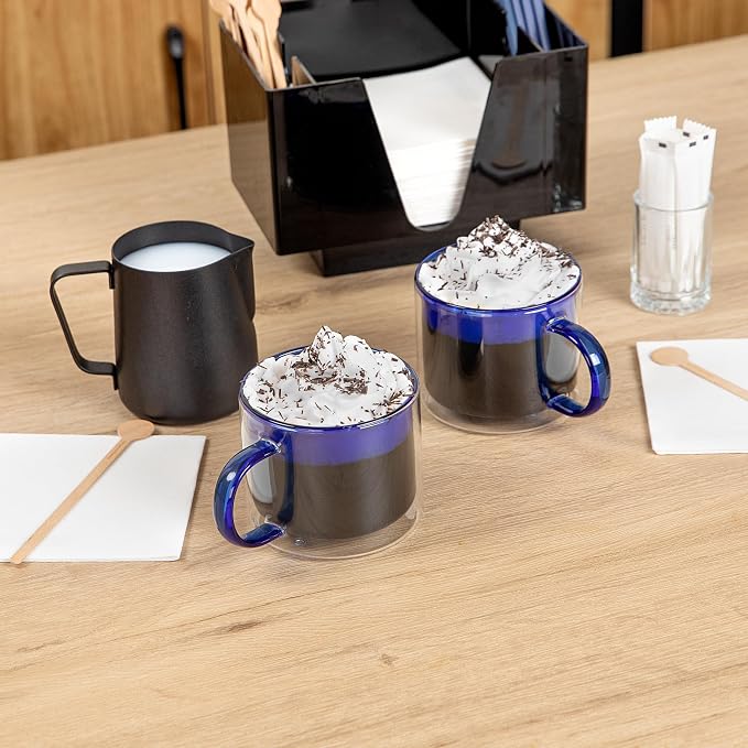 Restaurantware Coffee Cups 12 Pack of 11 oz Double Wall Glass Insulated Coffee - Image 8