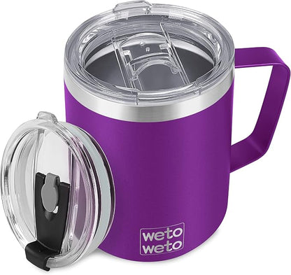 WETOWETO 14 oz Coffee Mug, Vacuum Insulated Camping Mug by Wetoweto