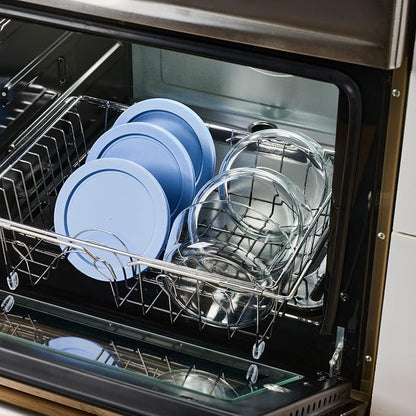 6-Piece Glass Food Storage Containers Set | 4-Cup, Leakproof | Microwave - Image 4