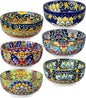 vancasso SIMI 28 oz Cereal Bowls Set of 6, Bohemian Ceramic Soup Bowls | by vancasso