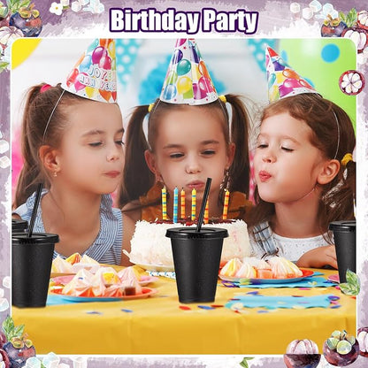 24 Pcs Plastic Tumblers with Lids and Straws, Reusable Cups with Lids Plastic - Image 5