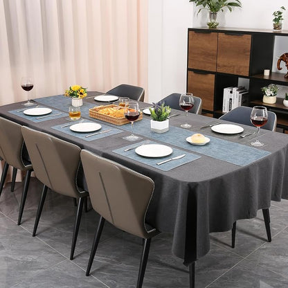 Table Runners 94 Inch Long, Dual-Sided Faux Leather Table Runner | Waterproof - Image 6
