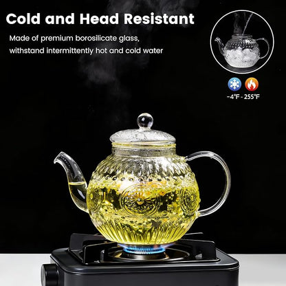 Bandesun Vintage Glass Teapot Set - Image 3