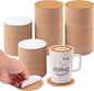 500 PCS 3.74 Inch Round Self-Adhesive Cork for Coasters, Cork Coaster Backing Pad for Home Tabletop Decoration