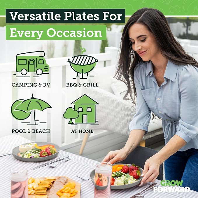 Grow Forward Premium Wheat Straw Plates - Image 2