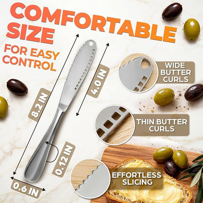 DIMROM 3 in 1 Butter Knife for Hard Butter Set of 2 - Image 2