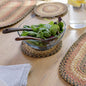 Homespice Russet Jute Braided Trivets for Table, Warm Country Decor, Set of 3, Multicolor 8" Round Heat Resistant Mats - Rich Colors, Easy to Clean, Durable and Protects Furniture