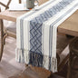 Woven Table Runner Farmhouse Style, Boho Table Runner 90 inches Long by LUFEIJIASHI