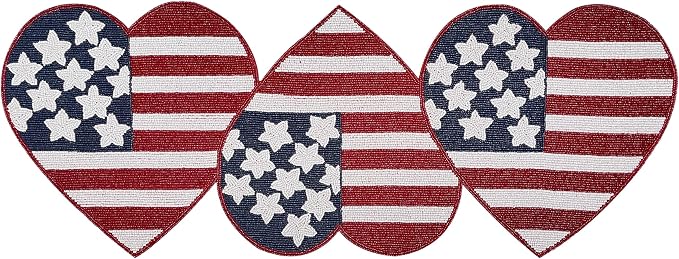 Independence Day 4th of July Patriotic Theme American Flag Table Runner by byHomeDecorativeProduct